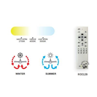 ALISIO XL VENTILATORE IN METALLO LED 95W DIMMERABILE 3 FINITURE COLORE TELECOMANDO INCLUSO MODERNO Mantra - Cristalensi Shop Onl