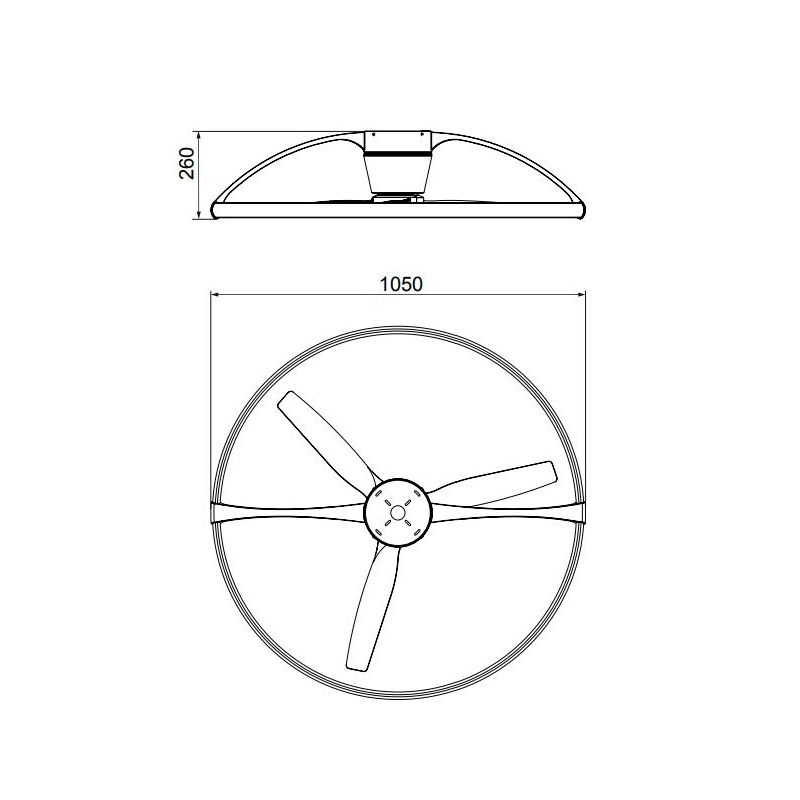 NEPAL VENTILATORE MODERNO 4 COLORI LED 75W DIMMERABILE DIAMETRO CM 105 CON TELECOMANDO INCLUSO Mantra - Cristalensi Shop Online