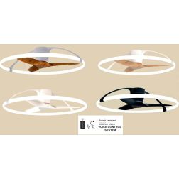 NEPAL VENTILATORE MODERNO 4 COLORI LED 75W DIMMERABILE DIAMETRO CM 105 CON TELECOMANDO INCLUSO Mantra - Cristalensi Shop Online