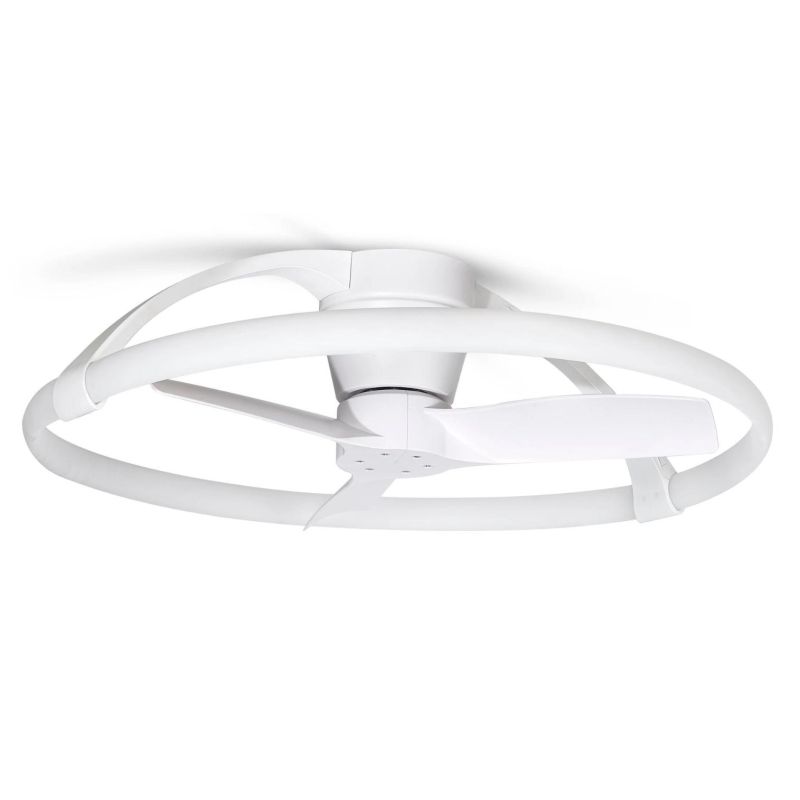 NEPAL MINI VENTILATORE MODERNO 3 COLORI LED 55W DIMMERABILE DIAMETRO CM 75 CON TELECOMANDO INCLUSO Mantra - Cristalensi Shop Onl