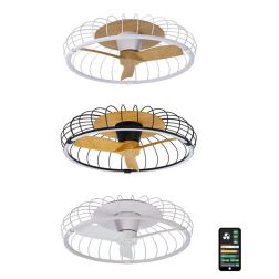 NATURE VENTILATORE IN METALLO 3 COLORI LED 75W DIMMERABILE DIAMETRO CM 79 CON TELECOMANDO INCLUSO Mantra - Cristalensi Shop Onli