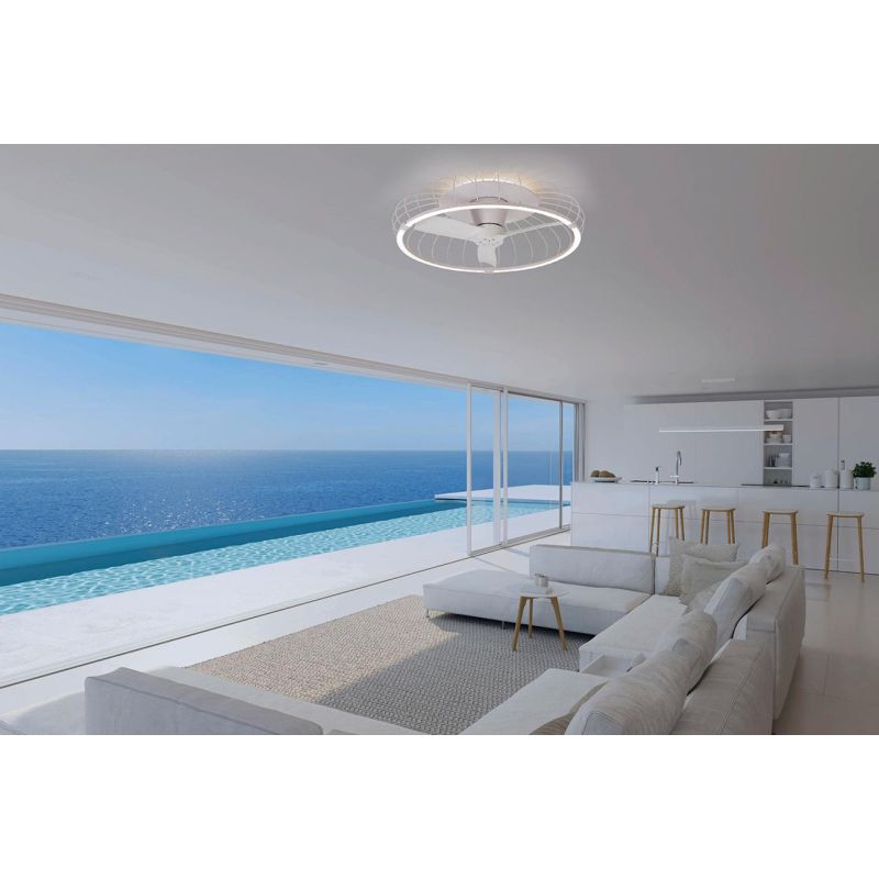 NATURE VENTILATORE IN METALLO 3 COLORI LED 75W DIMMERABILE DIAMETRO CM 79 CON TELECOMANDO INCLUSO Mantra - Cristalensi Shop Onli