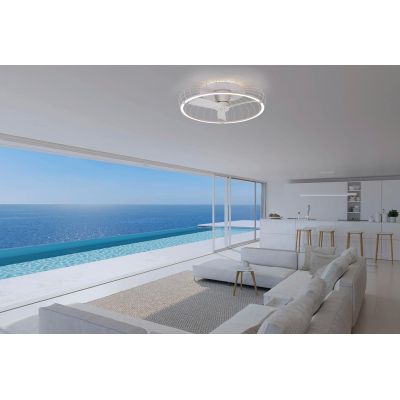 NATURE VENTILATORE IN METALLO 3 COLORI LED 75W DIMMERABILE DIAMETRO CM 79 CON TELECOMANDO INCLUSO Mantra - Cristalensi Shop Onli