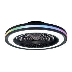 GAMER VENTILATORE MODERNO LED 40W DIMMERABILE TECNOLOGIA RGB TELECOMANDO INCLUSO 2 COLORI Mantra - Cristalensi Shop Online 2