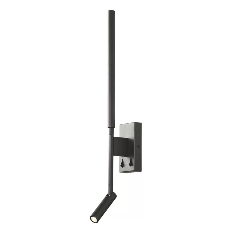TORCH APPLIQUE LINEARE A 2 LUCI IN METALLO NERO O BIANCO LED 9W LUCE 3000K ORIENTABILE MODERNA Mantra - Cristalensi Shop Online