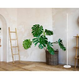 TORCH PIANTANA LINEARE MODERNA IN METALLO NERO O BIANCO LED 25W LUCE 3000K CON STELO ORIENTABILE Mantra - Cristalensi Shop Onlin