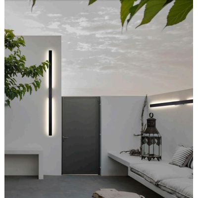 LOTUS APPLIQUE RETTANGOLARE DA ESTERNO IP54 ALLUMINIO 4 COLORI LED INTEGRATO 2 MISURE DESIGN MODERNO Mantra - Cristalensi Shop O