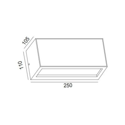 BERET APPLIQUE BICOLORE IN ALLUMINIO ANTRACITE E LEGNO PER AMBIENTI ESTERNI IP54 LAMPADINA ATTACCO E27 Mantra - Cristalensi Shop