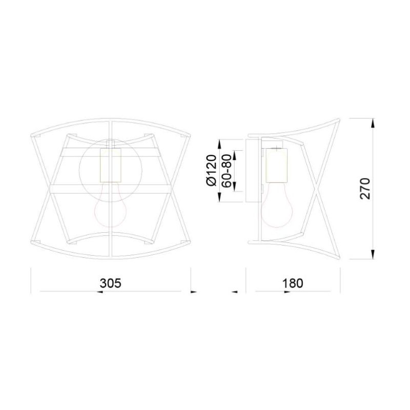 POLINESIA APPLIQUE DA ESTERNI IP44 IN ALLUMINIO E FIBRE TESSILI DI COLORE BEIGE DESIGN MODERNO LAMPADINA E27 Mantra - Cristalens
