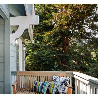 MAYA APPLIQUE DA ESTERNO IP54 IN ALLUMINIO E VETRO FINITURA ANTRACITE STILE VINTAGE LAMPADINA ATTACCO E27 Mantra - Cristalensi S