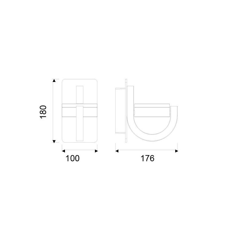IGUAZU APPLIQUE DA ESTERNO ORIENTABILE ALLUMINIO ANTRACITE O BIANCO IP54 LAMPADINA ATTACCO GX53 Mantra - Cristalensi Shop Online
