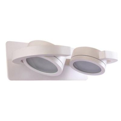 IGUAZU APPLIQUE 2 LUCI DA ESTERNO ORIENTABILE ALLUMINIO ANTRACITE O BIANCO IP54 LAMPADINE ATTACCO GX53 Mantra - Cristalensi Shop