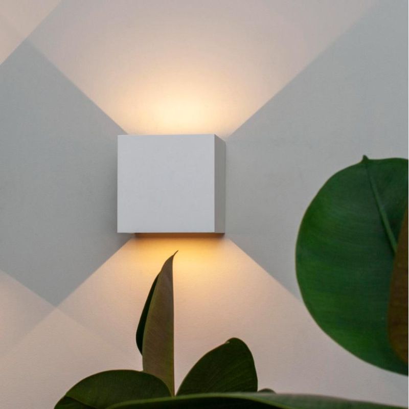 DAVOS XL APPLIQUE CUBO IN 4 COLORI IP65 LED 20W LUCE 3000K O 4000K FASCIO DI LUCE REGOLABILE Mantra - Cristalensi Shop Online