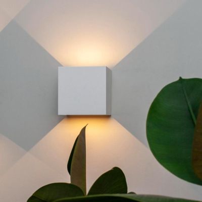 DAVOS XL APPLIQUE CUBO IN 4 COLORI IP65 LED 20W LUCE 3000K O 4000K FASCIO DI LUCE REGOLABILE Mantra - Cristalensi Shop Online