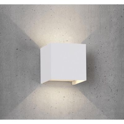DAVOS XL APPLIQUE CUBO IN 4 COLORI IP65 LED 20W LUCE 3000K O 4000K FASCIO DI LUCE REGOLABILE Mantra - Cristalensi Shop Online