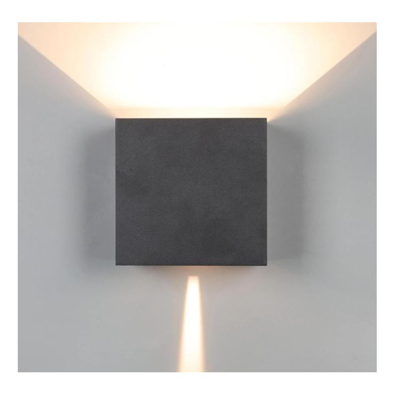 DAVOS XL APPLIQUE CUBO IN 4 COLORI IP65 LED 20W LUCE 3000K O 4000K FASCIO DI LUCE REGOLABILE Mantra - Cristalensi Shop Online