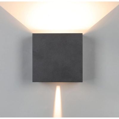 DAVOS XL APPLIQUE CUBO IN 4 COLORI IP65 LED 20W LUCE 3000K O 4000K FASCIO DI LUCE REGOLABILE Mantra - Cristalensi Shop Online