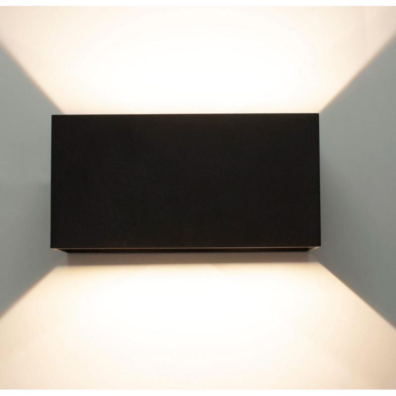 DAVOS APPLIQUE RETTANGOLARE 4 COLORI IP54 LED 24W LUCE 3000K O 4000K FASCI DI LUCE REGOLABILI Mantra - Cristalensi Shop Online