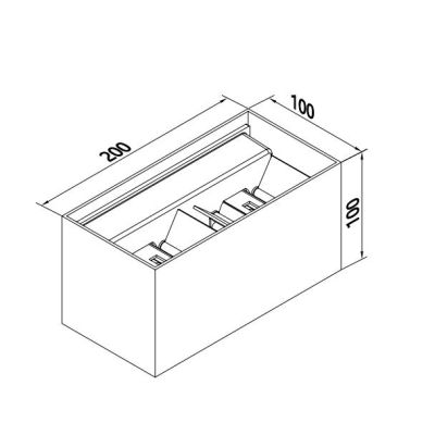DAVOS APPLIQUE RETTANGOLARE 4 COLORI IP54 LED 24W LUCE 3000K O 4000K FASCI DI LUCE REGOLABILI Mantra - Cristalensi Shop Online