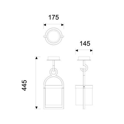 MAYA PLAFONIERA DA ESTERNO IP54 IN ALLUMINIO E VETRO FINITURA ANTRACITE STILE VINTAGE LAMPADINA ATTACCO E27 Mantra - Cristalensi