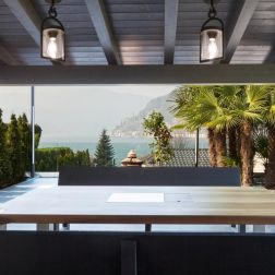 MAYA PLAFONIERA DA ESTERNO IP54 IN ALLUMINIO E VETRO FINITURA ANTRACITE STILE VINTAGE LAMPADINA ATTACCO E27 Mantra - Cristalensi 2