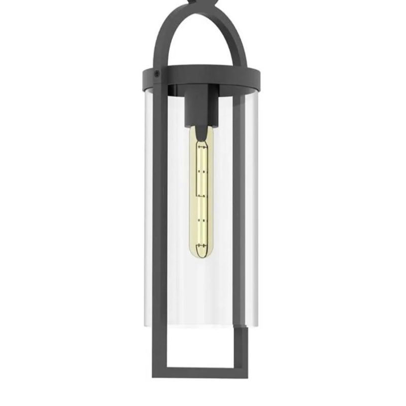 MAYA PLAFONIERA DA ESTERNO IP54 IN ALLUMINIO E VETRO FINITURA ANTRACITE STILE VINTAGE LAMPADINA ATTACCO E27 Mantra - Cristalensi