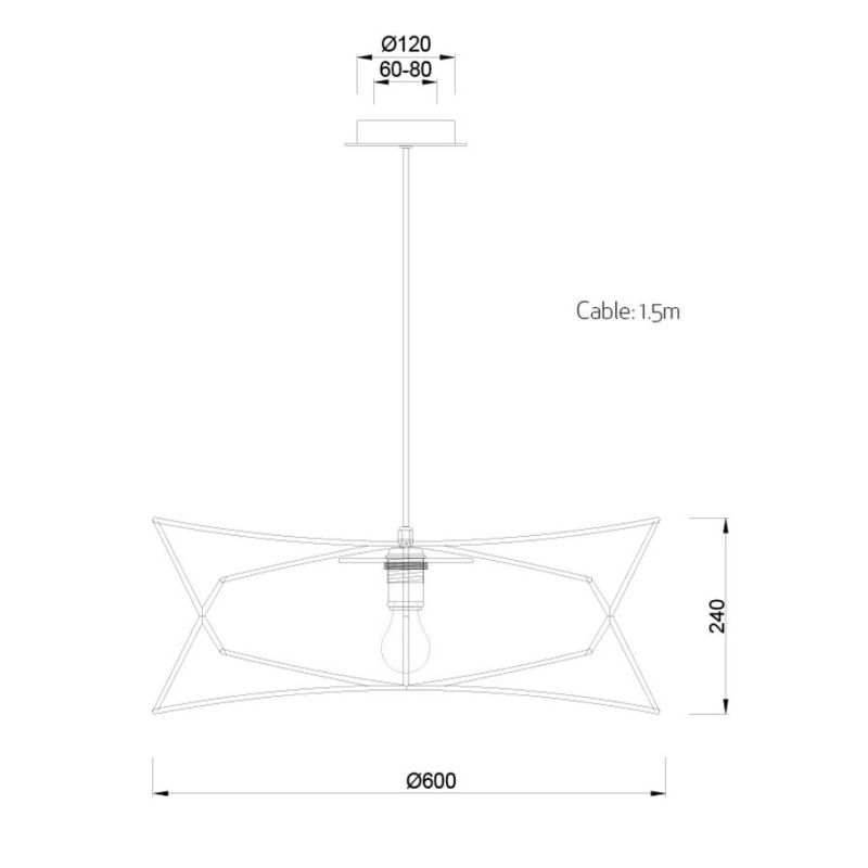 POLINESIA SOSPENSIONE DA ESTERNI IP44 IN ALLUMINIO E FIBRE TESSILI DI COLORE BEIGE DESIGN MODERNO LAMPADINA E27 Mantra - Cristal