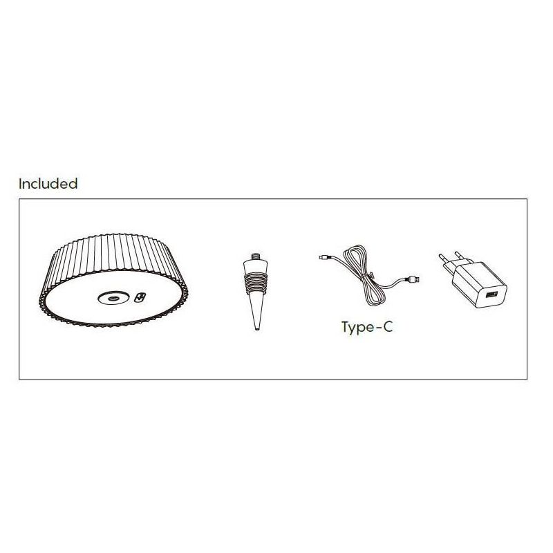 RELAX TAPPO LAMPADA RICARICABILE MODERNA LED 2W LUCE 3000K DIMMERABILE IP54 TOUCH DIMMER Mantra - Cristalensi Shop Online
