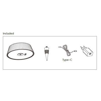 RELAX LAMPADA DA TAVOLO BATTERIA RICARICABILE LED 2W LUCE 3000K DIMMERABILE IP54 TOUCH DIMMER Mantra - Cristalensi Shop Online