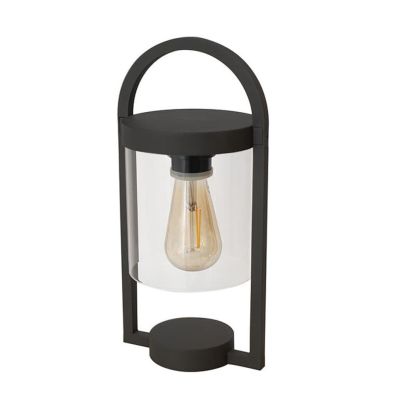 MAYA LAMPADA DA TAVOLO DA ESTERNO IP54 IN ALLUMINIO E VETRO FINITURA ANTRACITE VINTAGE LAMPADINA ATTACCO E27 Mantra - Cristalens