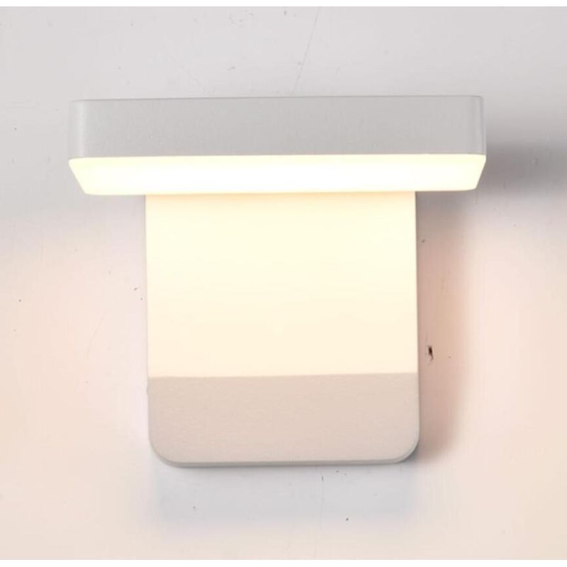 COOPER APPLIQUE DA ESTERNO SQUADRATA IP54 BIANCA O NERA LED 20W LUCE 3000K ORIENTABILE MODERNA Mantra - Cristalensi Shop Online