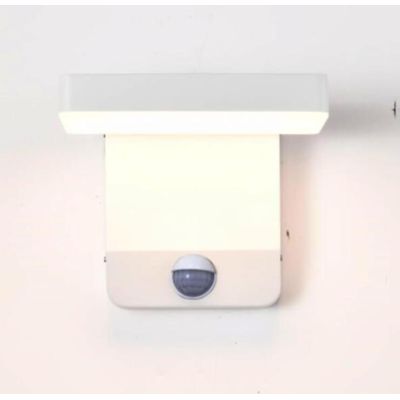 COOPER APPLIQUE DA ESTERNO CON SENSORE DI MOVIMENTO IP54 BIANCA O NERA LED 20W LUCE 3000K ORIENTABILE MODERNA Mantra - Cristalen
