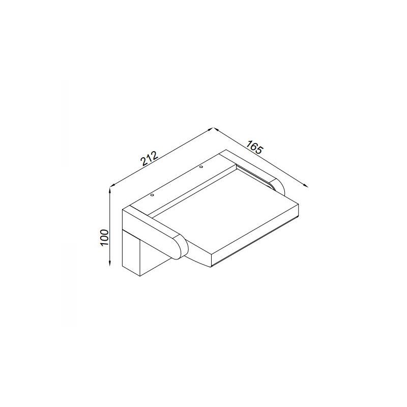 COOPER APPLIQUE DA ESTERNO RETTANGOLARE CON SENSORE DI MOVIMENTO IP54 BIANCA O NERA LED 20W LUCE 3000K ORIENTABILE Mantra - Cris