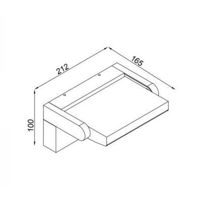 COOPER APPLIQUE DA ESTERNO RETTANGOLARE CON SENSORE DI MOVIMENTO IP54 BIANCA O NERA LED 20W LUCE 3000K ORIENTABILE Mantra - Cris