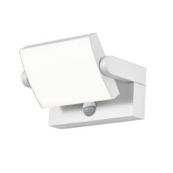 COOPER APPLIQUE DA ESTERNO RETTANGOLARE CON SENSORE DI MOVIMENTO IP54 BIANCA O NERA LED 20W LUCE 3000K ORIENTABILE Mantra - Cris 2