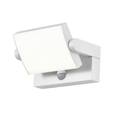 COOPER APPLIQUE DA ESTERNO RETTANGOLARE CON SENSORE DI MOVIMENTO IP54 BIANCA O NERA LED 20W LUCE 3000K ORIENTABILE Mantra - Cris