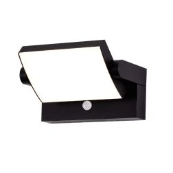 COOPER APPLIQUE DA ESTERNO RETTANGOLARE CON SENSORE DI MOVIMENTO IP54 BIANCA O NERA LED 20W LUCE 3000K ORIENTABILE Mantra - Cris