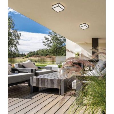 UTAH APPLIQUE DA ESTERNO QUADRATA IP65 IN ALLUMINIO 3 COLORI LUCE DIFFUSA DESIGN MODERNO Mantra - Cristalensi Shop Online