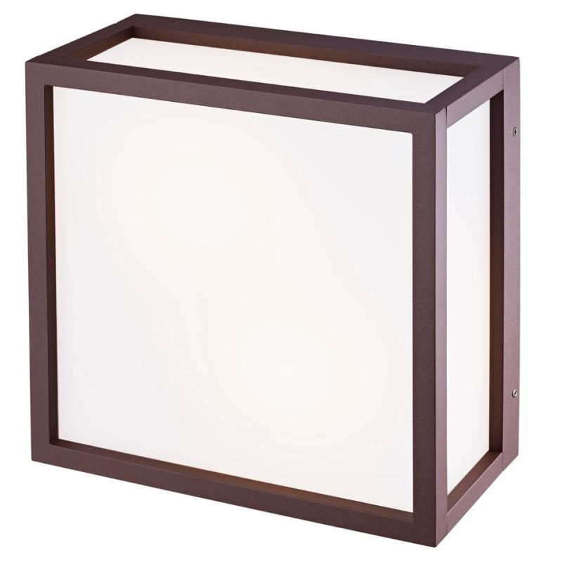 UTAH APPLIQUE DA ESTERNO QUADRATA IP65 IN ALLUMINIO 3 COLORI LUCE DIFFUSA DESIGN MODERNO Mantra - Cristalensi Shop Online