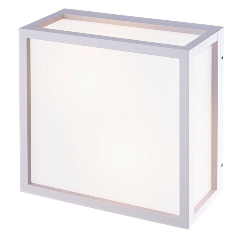 UTAH APPLIQUE DA ESTERNO QUADRATA IP65 IN ALLUMINIO 3 COLORI LUCE DIFFUSA DESIGN MODERNO Mantra - Cristalensi Shop Online