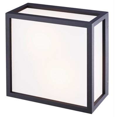 UTAH APPLIQUE DA ESTERNO QUADRATA IP65 IN ALLUMINIO 3 COLORI LUCE DIFFUSA DESIGN MODERNO Mantra - Cristalensi Shop Online