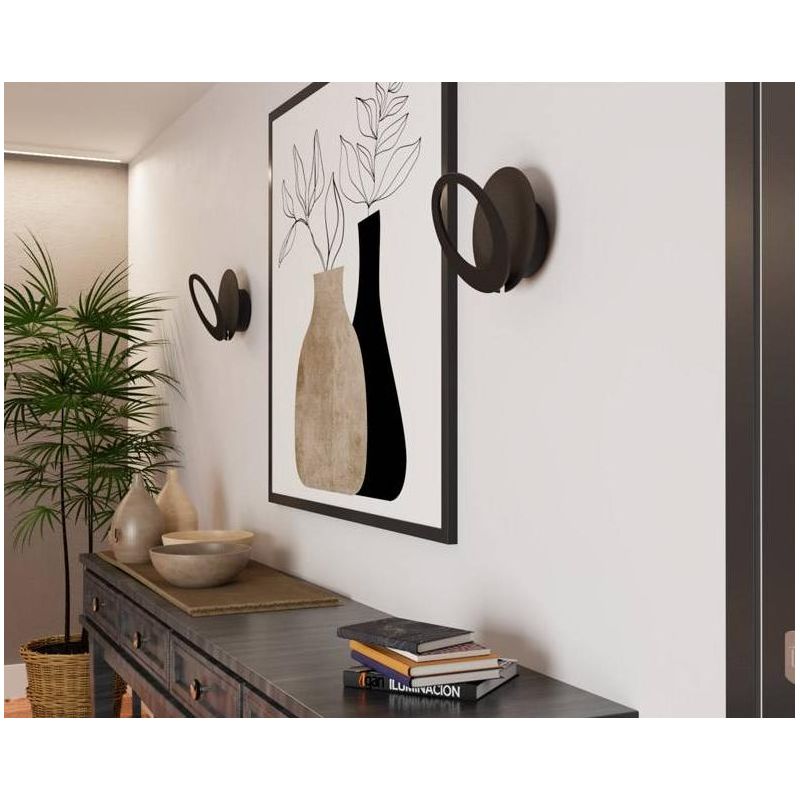 TORONTO APPLIQUE MODERNA ALLUMINIO BIANCO O NERO IN DUE MISURE LED 10W O 15W LUCE 3000K ROTONDA Mantra - Cristalensi Shop Online