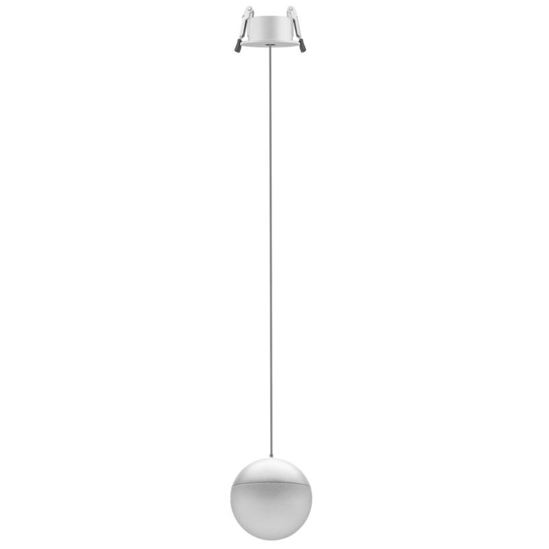 KILDA SOSPENSIONE SINGOLA DA INCASSO ALLUMINIO BIANCO,ORO O NERO LED 10W LUCE 3000K MODERNA Mantra - Cristalensi Shop Online