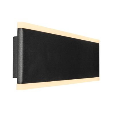 NELSON APPLIQUE LINEARE IN ALLUMINIO BIANCO O NERO LED INTEGRATO CCT SWITCH LARGHEZZA CM 30 O CM 50 Mantra - Cristalensi Shop On