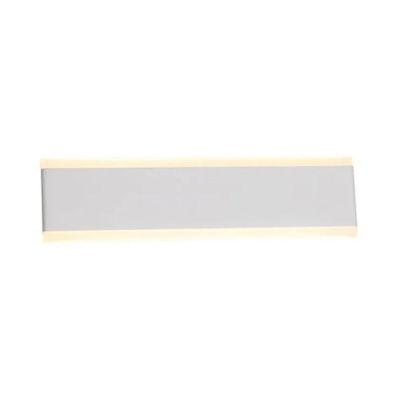 NELSON APPLIQUE LINEARE IN ALLUMINIO BIANCO O NERO LED INTEGRATO CCT SWITCH LARGHEZZA CM 30 O CM 50 Mantra - Cristalensi Shop On