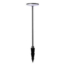 AKITA PALO DA GIARDINO CON SUPPORTO O CON PICCHETTO NERO ALTEZZA CM 60 O CM 80 LED 12W LUCE 3000K Mantra - Cristalensi Shop Onli 2