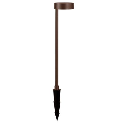 NAGANO PALO DA GIARDINO CON SUPPORTO O CON PICCHETTO NERO O CORTEN ALTEZZA CM 80 LED 7W LUCE 3000K Mantra - Cristalensi Shop Onl