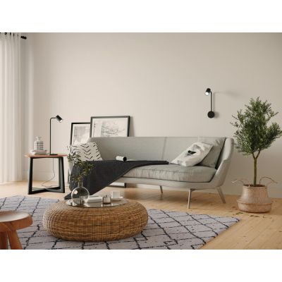 SAL LAMPADA DA TAVOLO IN METALLO BIANCO, NERO O ORO MODERNA IN DUE ALTEZZE ATTACCO GU10 Mantra - Cristalensi Shop Online