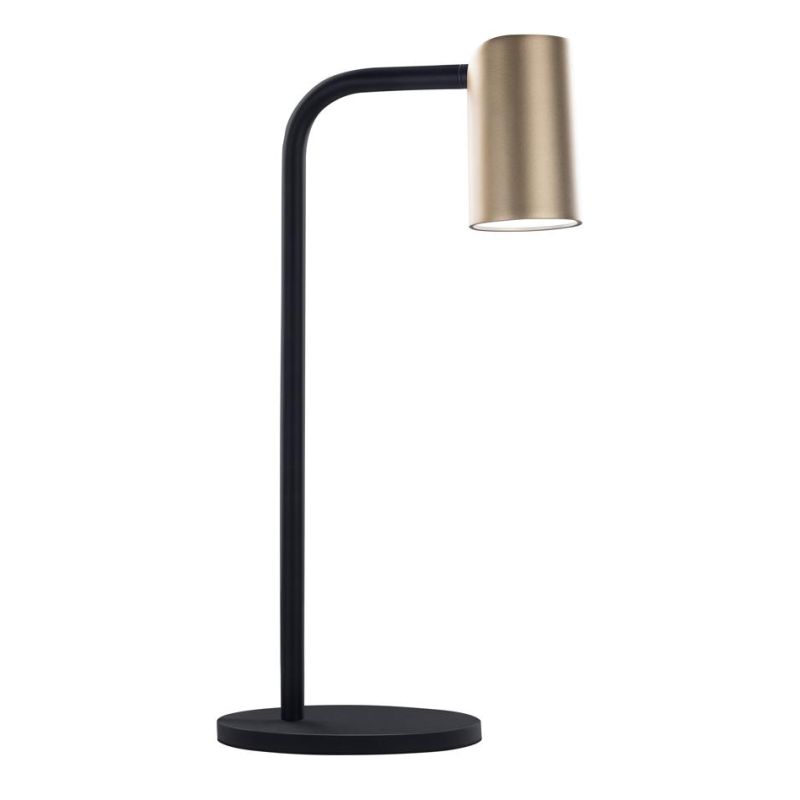 SAL LAMPADA DA TAVOLO IN METALLO BIANCO, NERO O ORO MODERNA IN DUE ALTEZZE ATTACCO GU10 Mantra - Cristalensi Shop Online