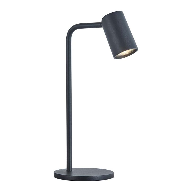 SAL LAMPADA DA TAVOLO IN METALLO BIANCO, NERO O ORO MODERNA IN DUE ALTEZZE ATTACCO GU10 Mantra - Cristalensi Shop Online